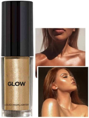 Emijun NATURAL SHIMMER LIQUID GLOW HIGHLIGHTER FOR FACE MAEKUP Highlighter(GOLD)