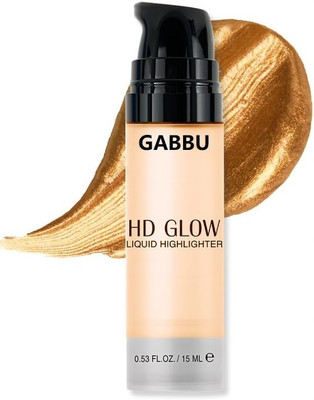 GABBU Gold Shimmery Finish Radiant Glow liquid highlighter. Highlighter(Gold)