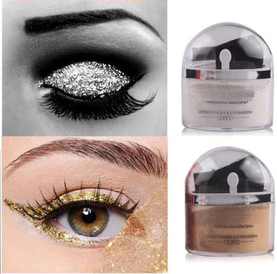 MYEONG Best Quality Shimmer Finish Gold or Silver Highlighter Powder Pack Of 2 Highlighter(Gold, Silver)