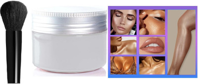 GFSU - GO FOR SOMETHING UNIQUE Silver Highlighter Highlighter Gold Shimmery Shiny Face Makeup Shimmer Powder Highlighter(Silver)