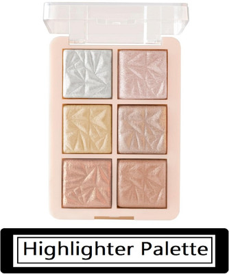 Neycare highlighter palette long lasting waterproof easy to use perfect look Highlighter(Multi color)