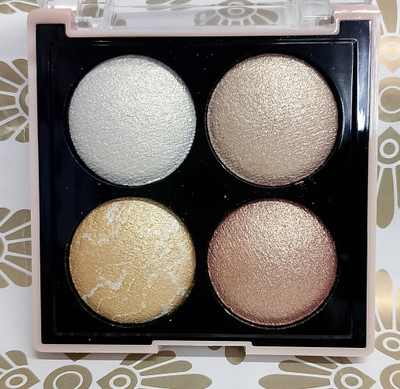 manasona Pressed Shimmer Face Makeup Compact for a Shiny Glow Face Highlighter(Multi)