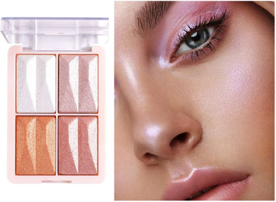HUZURLU FACE HIGHLIGHTER BRONZER AND ILLUMINTOR FG02 SHADE 05  Highlighter(multi color)
