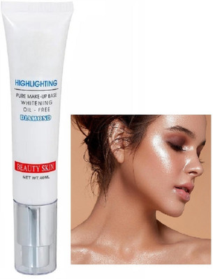 Yuency Highly Pigmented shimmer Highlighter tube water proof  Highlighter(SILVER)