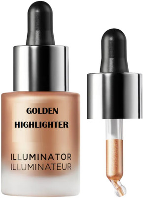 Vyomiris Liquid Highlighting Drops for a Radiant Glow Cruelty-Free Vegan Makeup Highlighter(GOLDEN)