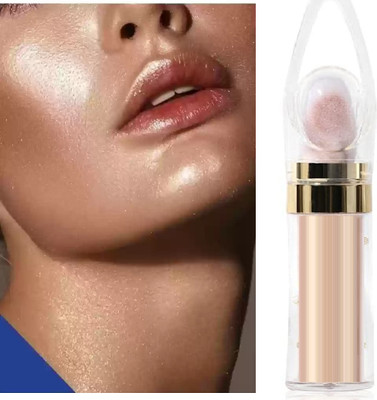 Wiffy Face and Body Highlighter Powder with Sponge copper Head High  Highlighter(copper)