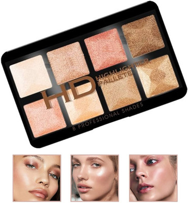 BLUEMERMAID High Quality High Definition Highlighter Palette | Highly-Pigmented  Highlighter(MULTICOLOR)