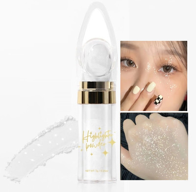 WOONGMI Body & Face Shimmer Loose Powder Highlighter(Silver)