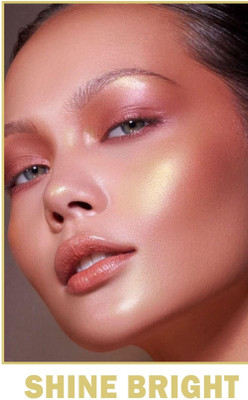 Jiwoo Face and Body Translucent Crystal Shimmer Highlighter For All Skin Type Highlighter(purple)