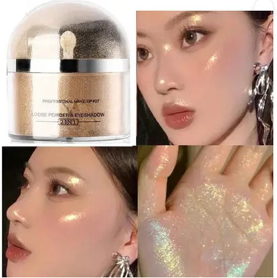 AFARAXIA KOREAN GOLD HIGHLIGHTER WITH NON STICKY MAKEUP LOOK Highlighter(gold)