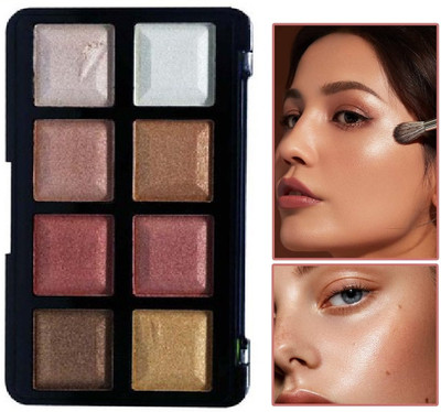 Herrlich NEW LONG LASTING HIGHLIGHTER PALETTE FOR MAKEUP  Highlighter(MULTICOLOR)