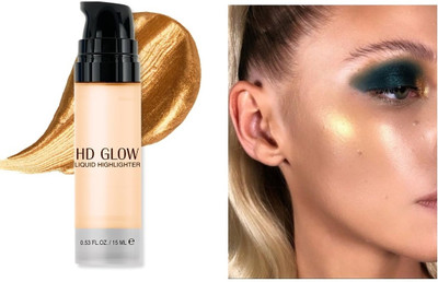 WOONGMI Waterproof Face Liquid Highlighter For Makeup Highlighter(Gold)