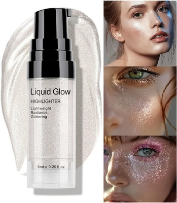luzimaisa Hd Glow Illuminator Liquid  Highlighter(Silver)