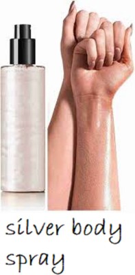 Luipui silver body spray highlighter shimmer 110 ml Highlighter(SILVER)