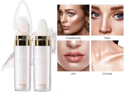 Latixmat Sheer Highlighter for Face Makeup Soft Glow  Highlighter(SILVER)