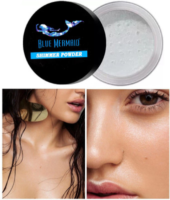 BLUEMERMAID Professional Instant glow Shimmer Face Makeup 3D Water Proof &  Highlighter(SILVER)