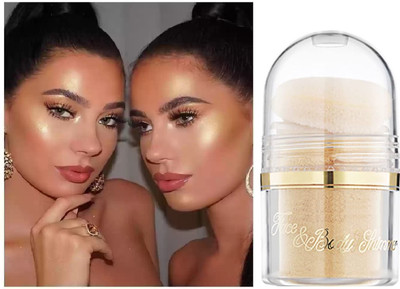 KAIASHA HIGHEST QUALITY SHIMMERY SHINE GLITTER RADIANCE WATERPROOF & LONG LASTING Highlighter(golden)