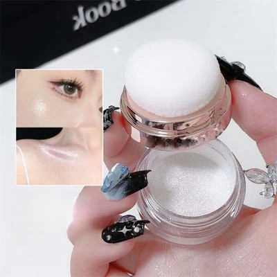 MYEONG Highlight Glitter Powder - Shimmering Eyeshadow & Body  Highlighter(Silver)