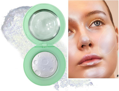 GABBU Ultra Pigment Easyblend Texture Longwear Illuminating Highlighter01 Highlighter(silver)