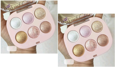 Emijun Baked Highlighter Palette Buildable - long-lasting shimmer COMBO Highlighter(MULTI)