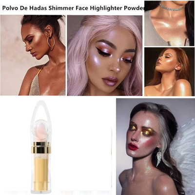 HUZURLU Shimmer Highlighter, Face and Body Highlighter Powder Stick gold Highlighter(gold)