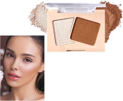 Neycare NATURAL COLOR SHADE BEST HIGHLIGHTR WITH CONTOUR PALETTE PACK OF 1 Highlighter(MULTI COLOR)