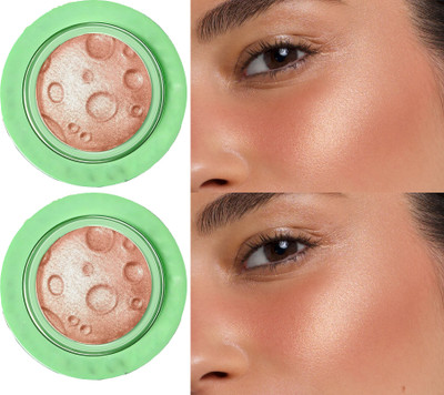 THTC Combo Highlighter with Luminous Finish Rose gold Highly-Pigmented Highlighter(Rose gold)