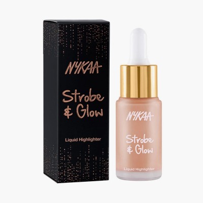 NYKAA Cosmetics Strobe & Glow Liquid  Highlighter(Glazed Bronze)