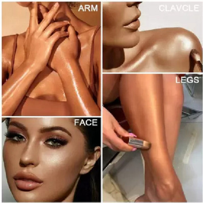 OLETSUN sHINE Face & Body Shimmer Highlighter for Illuminator Makeup  Highlighter(Silver)