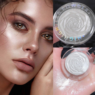 Arcanuy BAKED ROSE HIGHLIGHTER Makeup Face Powder Highlighter(WHITE)