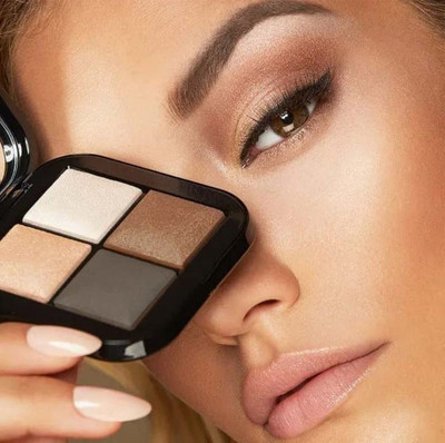 manasona Multi Shimmer Highlighter Palette For Face Makeup Gives Shimmery Look Highlighter(Tranding Color)