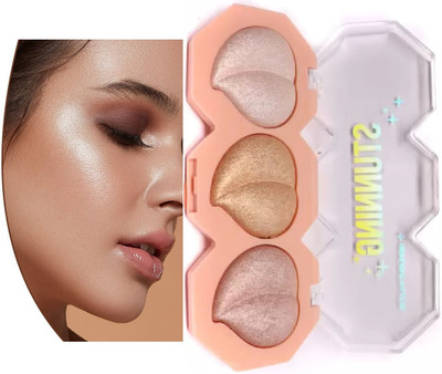 DARVING Ultra Glow Baked Highlighter And Blusher for more Blushing Highlighter palette Highlighter(MULTI COLOR)