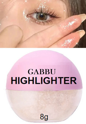 GABBU Soft Highlight Shimmering Powder,Waterproof Highlighter(OFF WHITE)