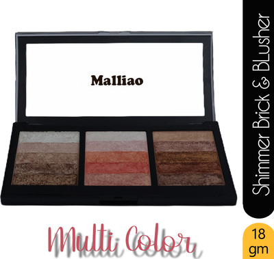 Malliao BEEMALIAO Highlighter Instant Glow Shimmer Brick And Blusher Highlighter S01 Highlighter(Multicolor)