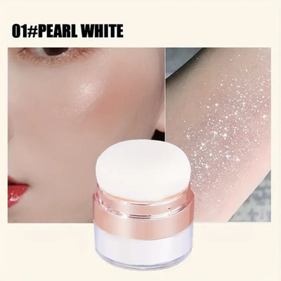 HUZURLU Highlighter Glitter Body Face Highlighter(WHITE)