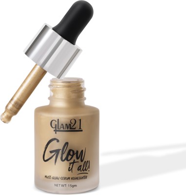 Glam21 Cosmetics Multi Glow Serum to Minimizing Pores, Oil-free Skin | Longlasting & Waterproof Highlighter(Shade - 05)