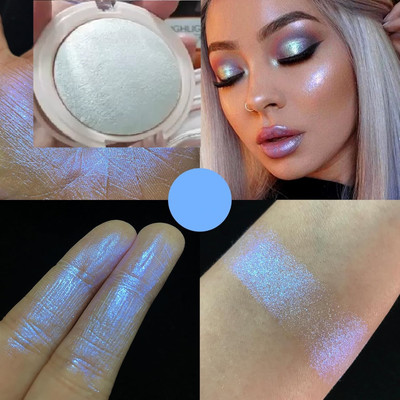 THTC HOLOGRAPHIC BAKED HIGHLIGHTER SHADE 04 Highlighter(BLUE SHINE)