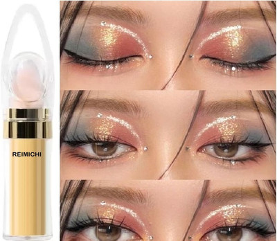 REIMICHI Gold Body & Face Shimmer Highlighter Powder | For Eyes & Face Makeup Highlighter(Gold)