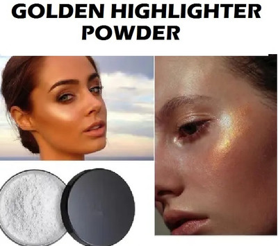 USBK GOLD SHIMMER LOOSE POWDER FOR FACE MAKEUP Highlighter(GOLD)