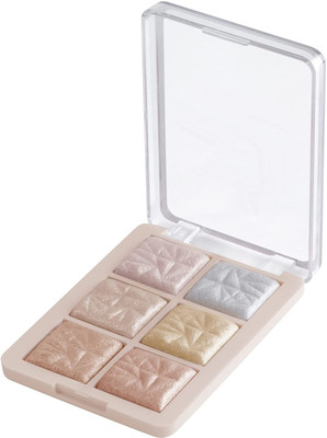 YAWI 6 Shade illuminating & Blusher Highlighter Palette Highlighter(MULTICOLOR)