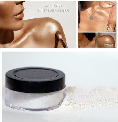 JANOST Shimmer Highlighter For All Skin Type Body & Face Highlighter(Shine Silver)