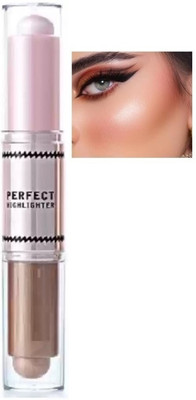DARYUE Dual Ended Shimmer Finish Long Lasting Highlighter Stick Highlighter(Multicolor)