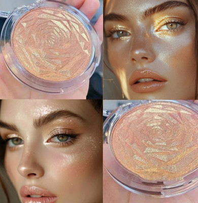 Arcanuy Rose shimmer gold Highlighter Powder Highlighter(GOLD)