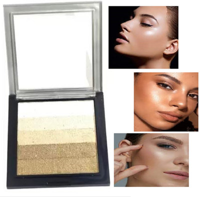 Luipui NEW HIGHLIGTER BRICK PALETTE MAKEUP Highlighter(MULTICOLOR)