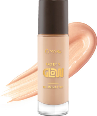 MARS God's Glow Illuminator, Liquid, Radiant Finish Highlighter(03-BEIGE, 30 ML)