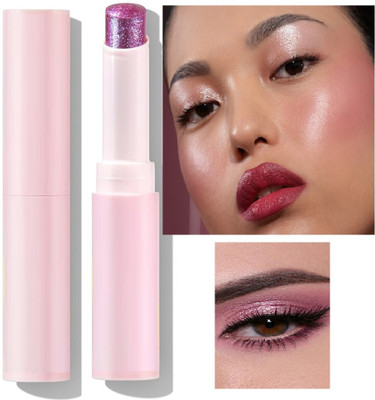 REIMICHI Soft & Smooth Crystal Jelly Highlight Eyeshadow Stick For Makeup Highlighter(pink)