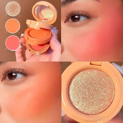 MYEONG 3 in 1 Blusher + Highlighter+Eyeshadow With Mini Compact Palette(Multi Shades)