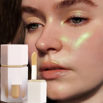 Jiwoo Liquid Waterproof Highlighter Long Lasting Highlighter(gold)