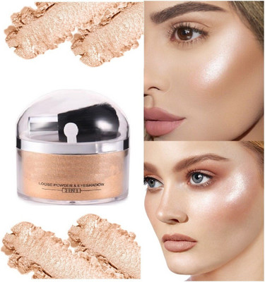 YAWI NEW 3D Illuminator Glowing Shimmery Shiny Gold Highlight For Professional Look Highlighter(GOLD)
