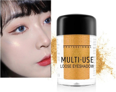 tanvi27 New Multi Use Highly Pigmented Highlighter Luminous Finish Golden Powder Highlighter(Golden)